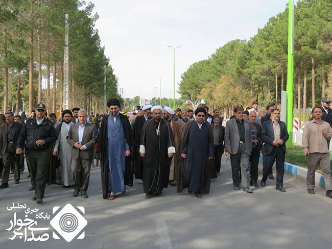 گزارش تصویری راه پیمایی روز ۱۳ آباد در حبیب آباد