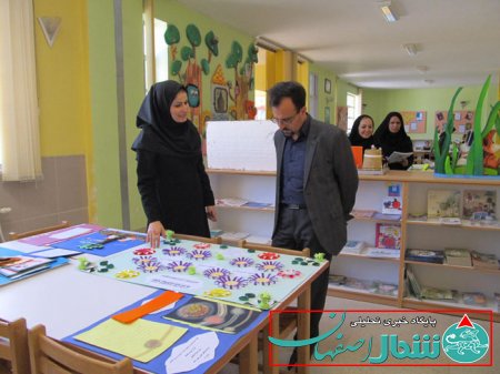 بازدید بخشدار از کودکان کانون پرورش فکری شهر حبیب اباد