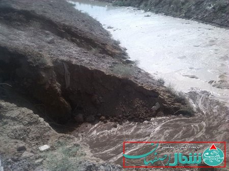 در روزهای بی آبی/خط  لوله انتقال ۴۰۰ اصفهان _ منطقه  صنعتی دولت آباد شکست